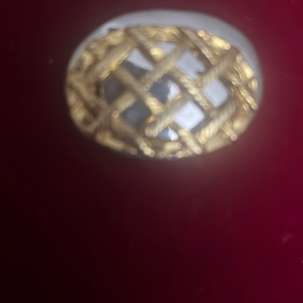 Gold Intricate Woven Brooch